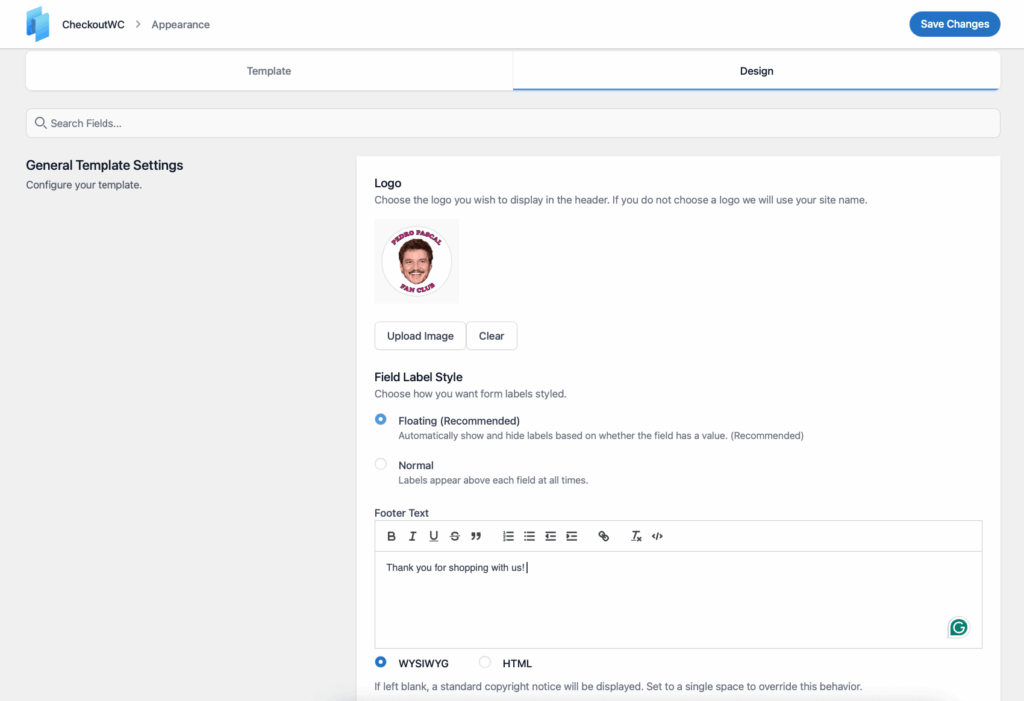 18 – Adding a logo and footer text to your checkout page template