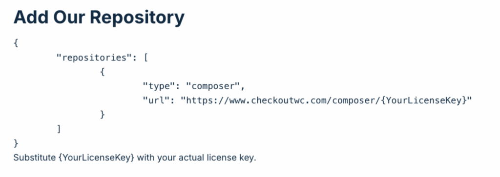 Composer support for CheckoutWC example from the CheckoutWC documentation