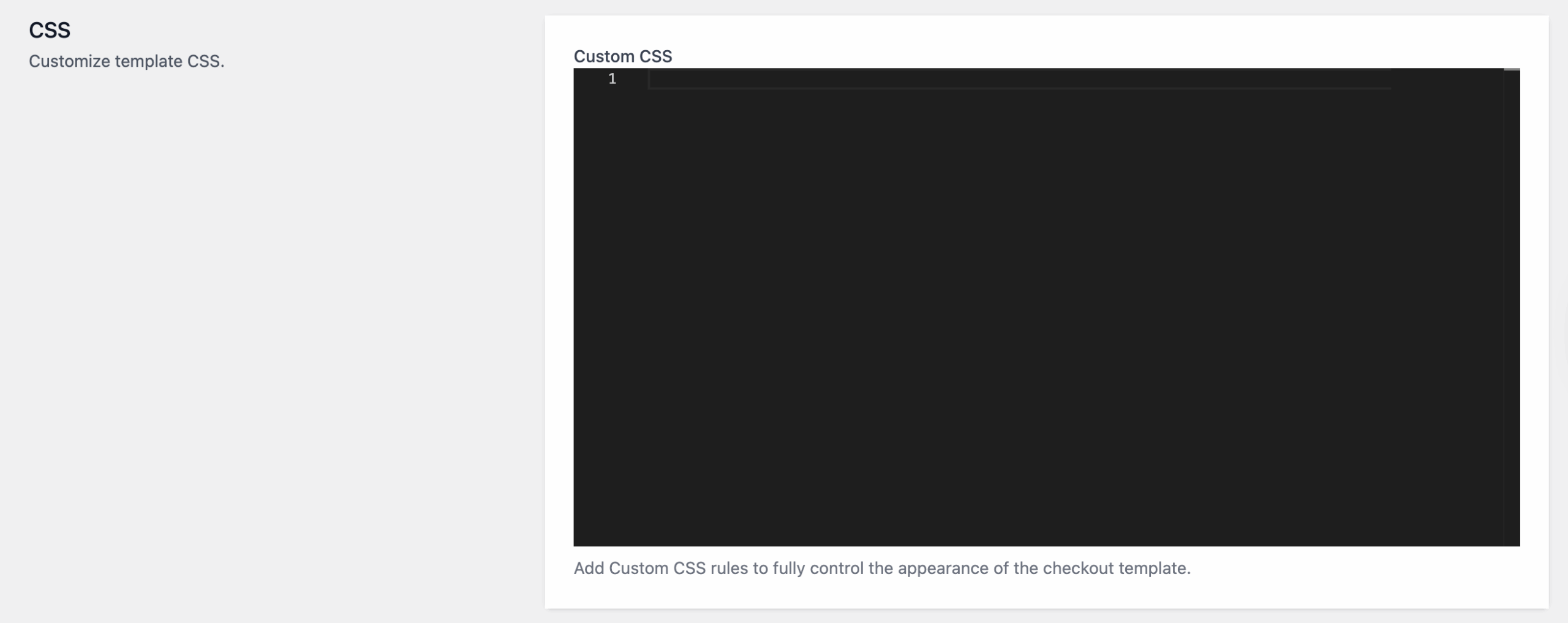CheckoutWC custom CSS section in the appearance settings