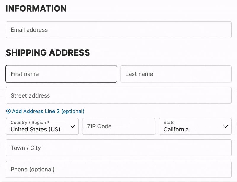CheckoutWC floating label example