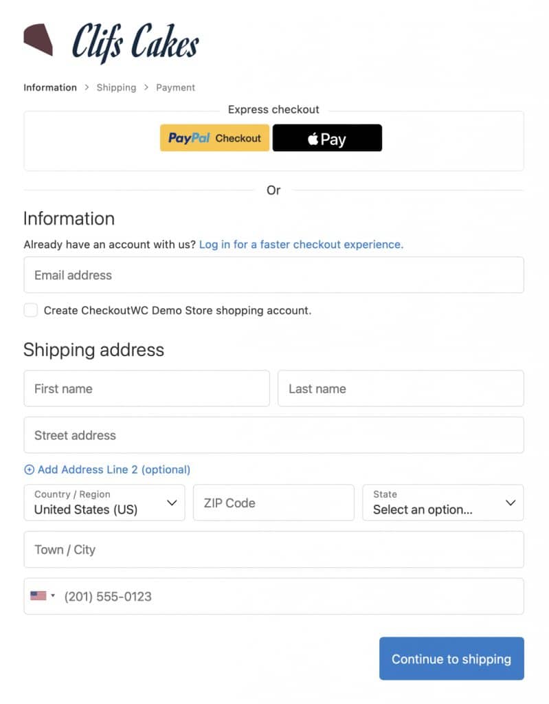 Checkout for WooCommerce Screenshot