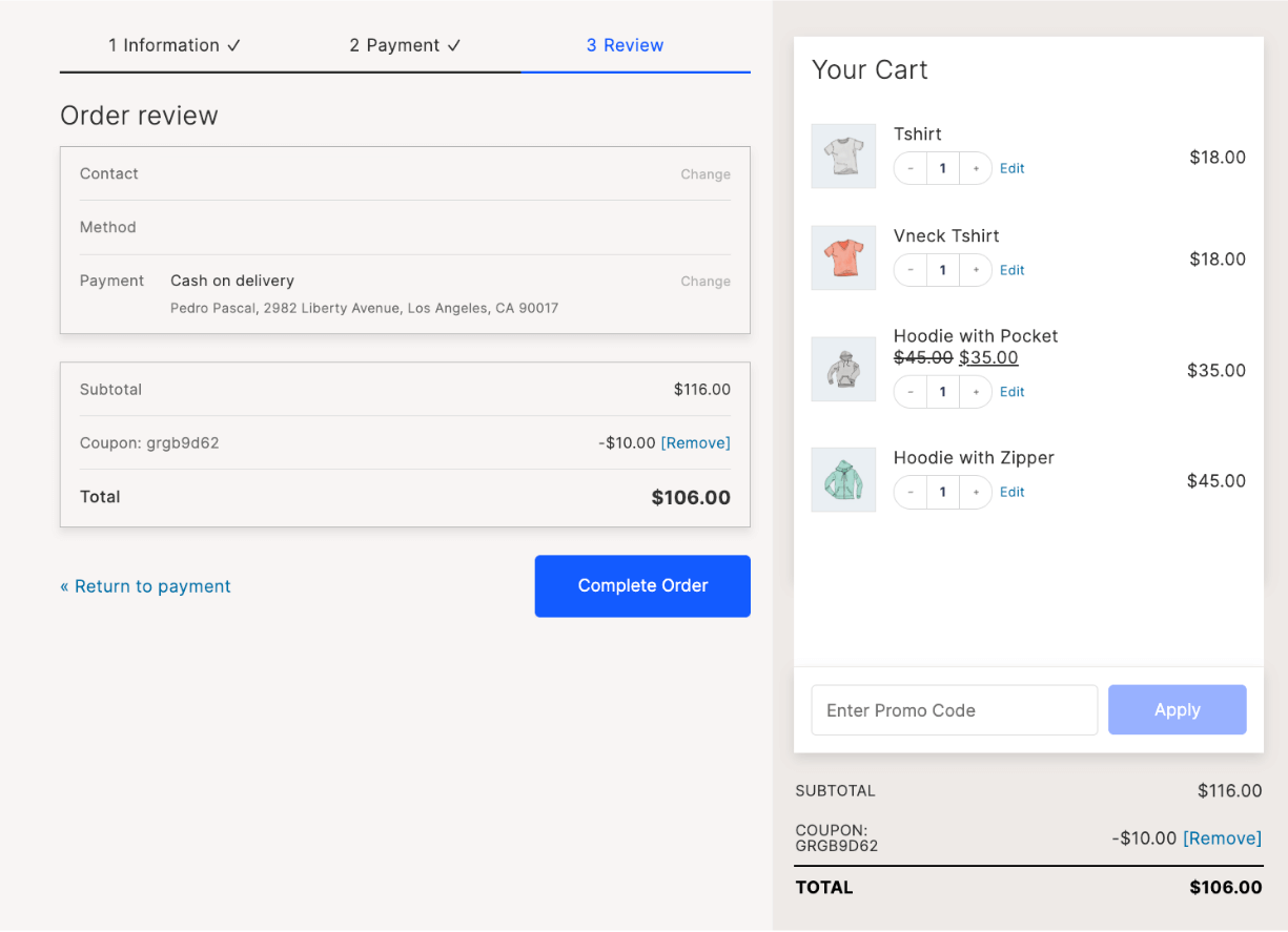 Add Order Summary to WooCommerce Checkout Pages - CheckoutWC