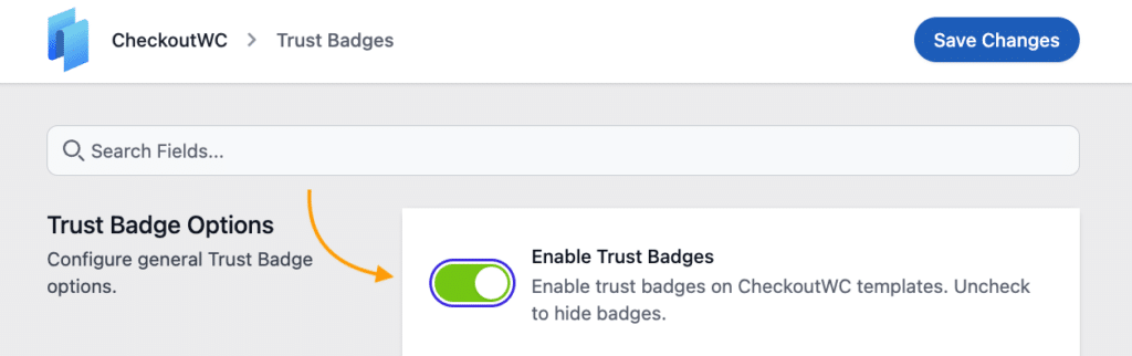 4 – Enable trust badges in CheckoutWC