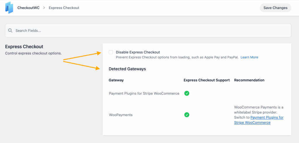 10 – Express checkout option