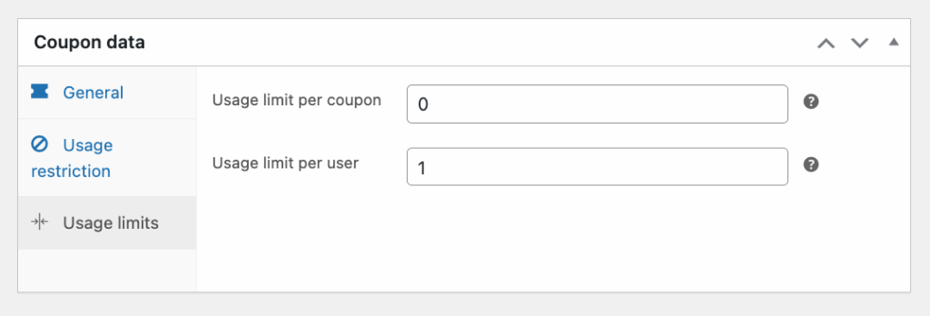 11 – Setting up usage limits for a coupon
