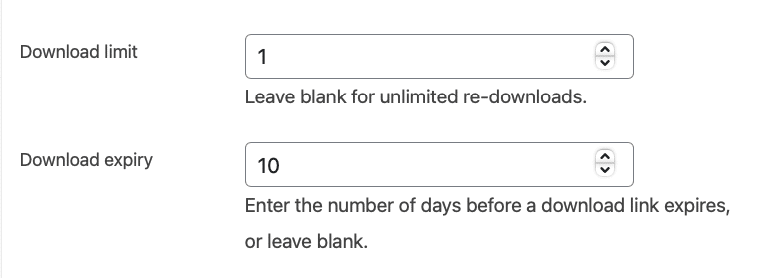 6 – Add download limits and expiry
